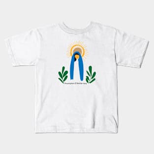 Assumption Of Mother Mary Kids T-Shirt